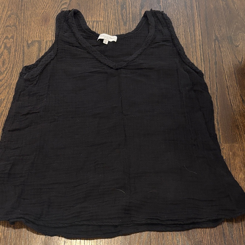 Michael Stars Women’s Black V-Neck Tank Top Size Small